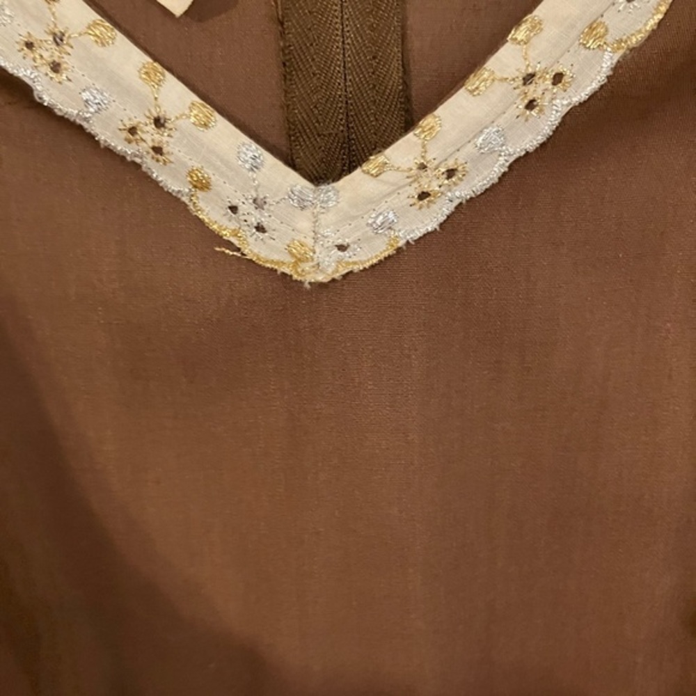 Vintage Western Wear Dress- Rockmount Ranch Wear Size 10 Brown - Picture 6 of 8